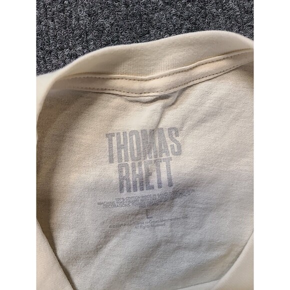 Thomas Rhett Women's Large Beige Short Sleeve Tee Band Concert Tour Top 2022 - Picture 3 of 5
